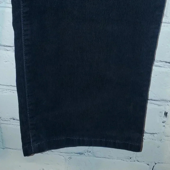 Talbots Corduroy Straight Leg Pant w Stretch Size 14 Dark Blue - Picture 3 of 13